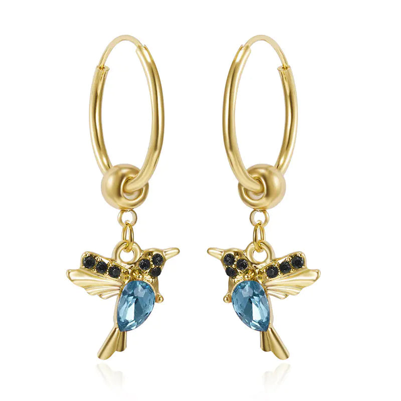 Hummingbird Earrings – Kleurrijke Elegantie met Natuurlijke Inspiratie