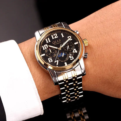 Waterproof Steel Band Business Casual Men's Watch