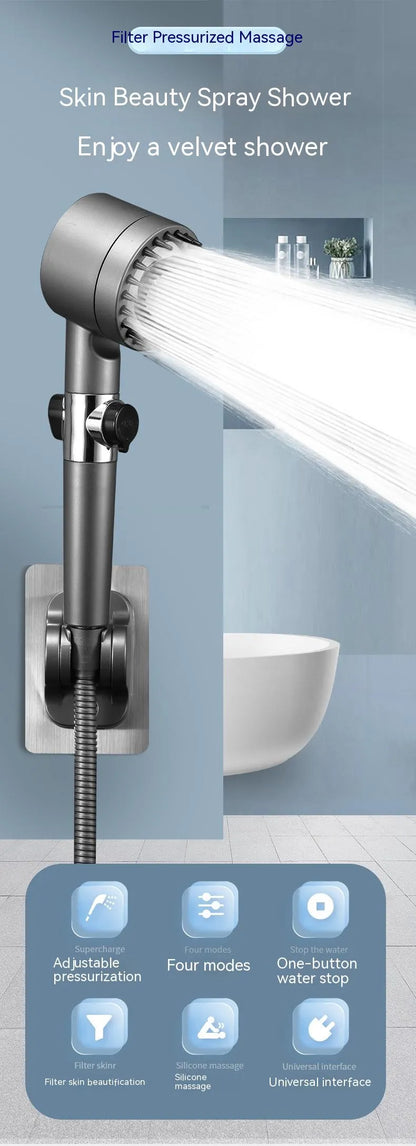 3-Gear Adjustable High-Pressure Shower Head