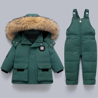 Children's Down Jacket Set for Ages 1-5 (2 Pieces)