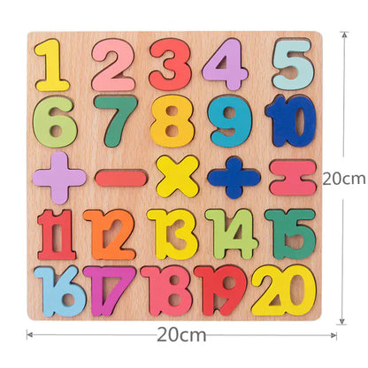 Digital Wooden ABC Puzzle for Early Learning Kids - FkriTigrinya