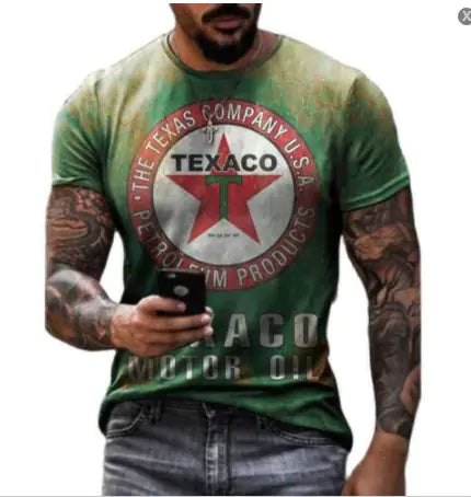 Men's Casual Summer Eagle 3D Printed T-Shirt