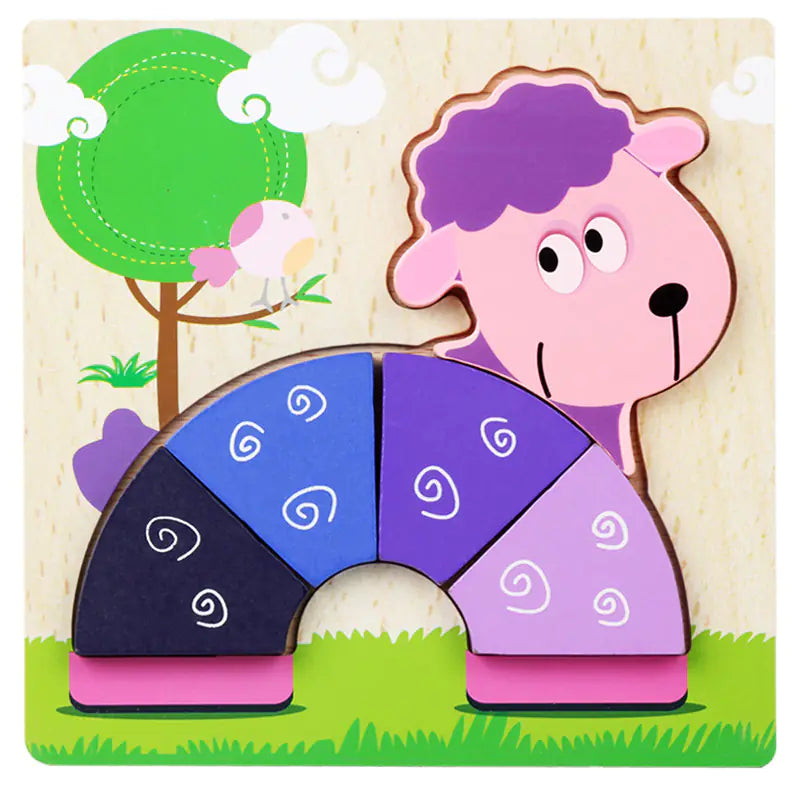 3D Wooden Puzzle Educational Toy for Kids (Wholesale) - FkriTigrinya