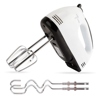 Electric Hand Mixer with Stainless Steel Whisk & Hooks