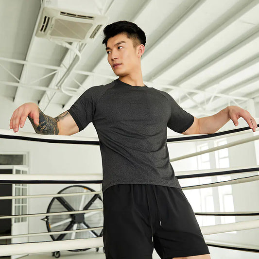 Men's Fitness Short Sleeve Quick-Dry Casual T-Shirt XS to 3XL
