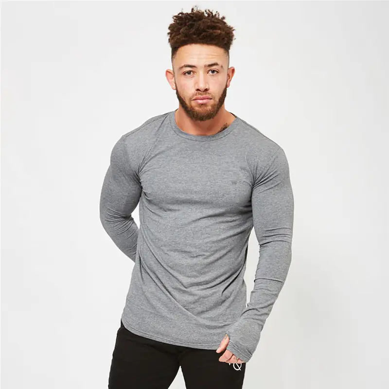 Muscle Brothers Men's Slim Fit Long Sleeve T-Shirt