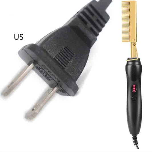 Hot Comb 2-in-1 Curling Iron for Home Use