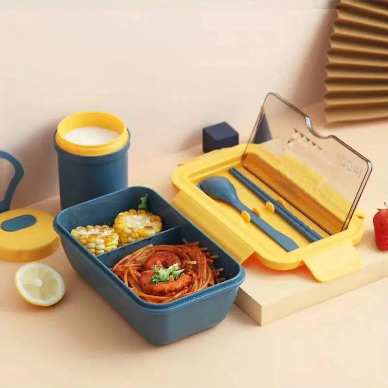 Morandi Lunch Box Set with Spoon and Chopsticks