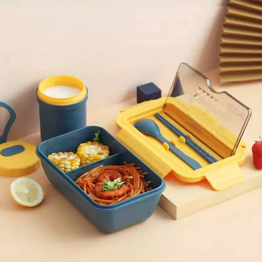 Morandi Lunch Box Set with Spoon and Chopsticks