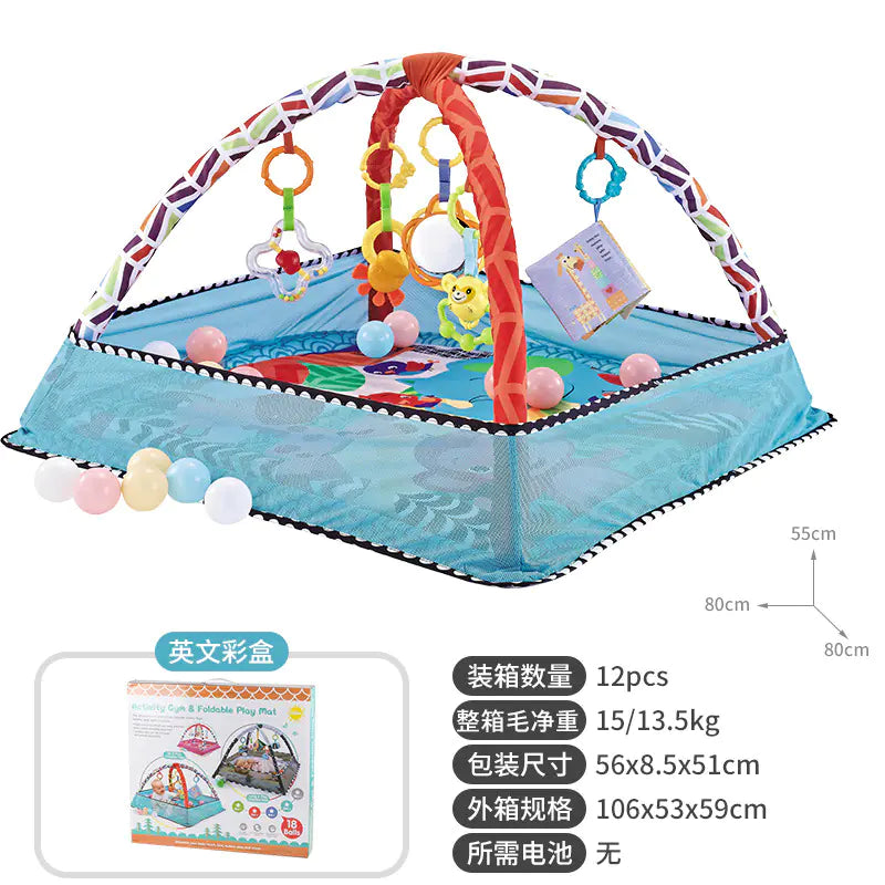 Baby Play Gym with Ocean Balls and Activity Fence - FkriTigrinya
