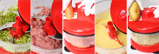 Multi-Functional Vegetable Chopper and Meat Grinder