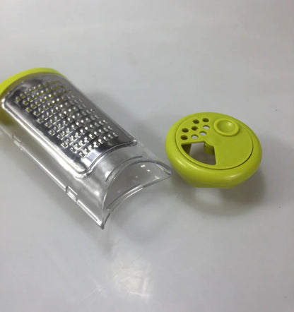 Spice Grinder and Storage Box with Cheese Shredder
