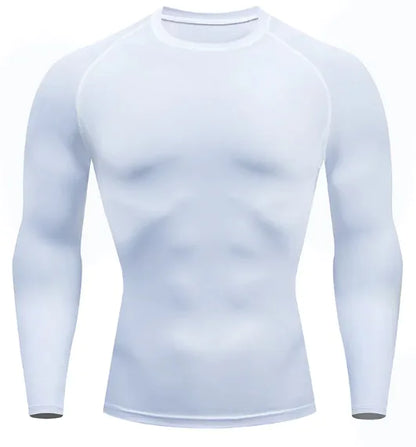 Men's Stretch Fit Long-Sleeve Sports Shirt
