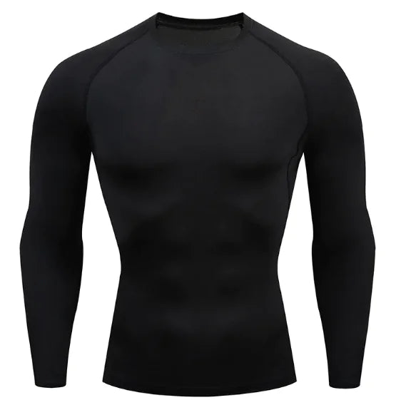 Men's Stretch Fit Long-Sleeve Sports Shirt