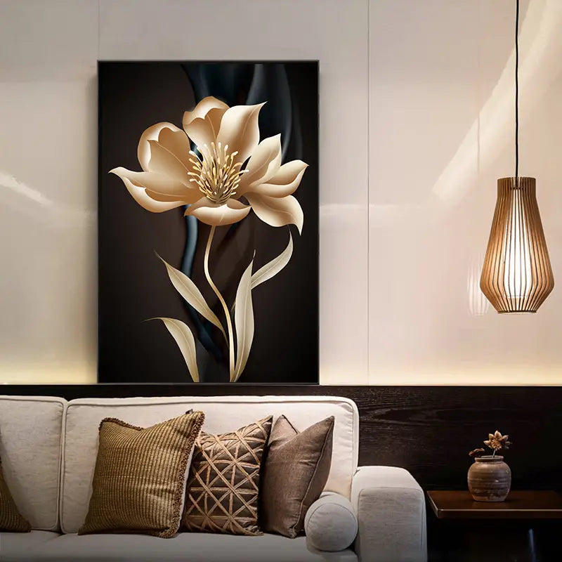 3pcs Abstract Flower Canvas Wall Art - 11.8x15.7in