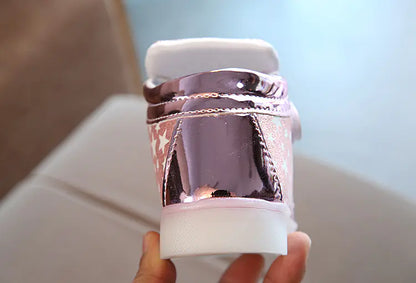 Kids' LED Light-Up Sneakers with Magic Tape