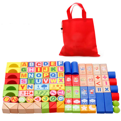 Multifunctionele Houten Bouwblokken voor Kinderen – Creatief & Educatief