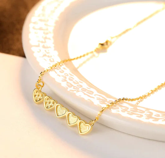 PAG&MAG S925 Sterling Silver Heart Pendant Necklace
