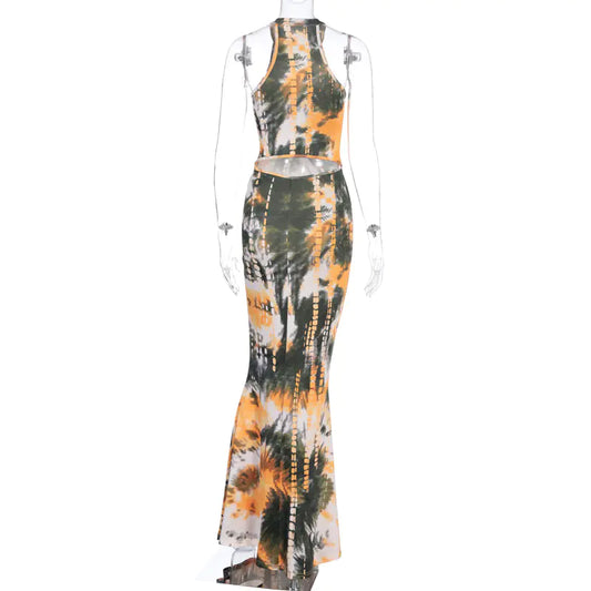 Hugcitar Mouwloze Jurk – Geel of Blauw