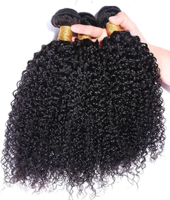 Real Human Hair Lace Front Wig – Kinky Curly Style – 100g