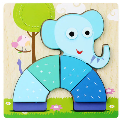 3D Wooden Puzzle Educational Toy for Kids (Wholesale) - FkriTigrinya