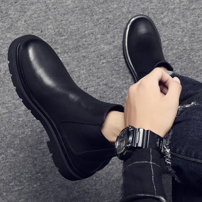 Hohe Chelsea-Stiefel aus Leder für Herren für die Arbeit