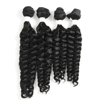 Chemical Fiber Hair Curtain Set 16 + 16 + 18 + 18 inches