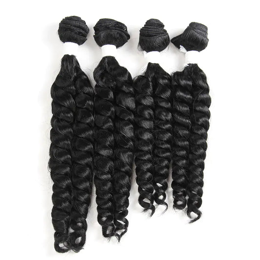 Chemical Fiber Hair Curtain Set 16 + 16 + 18 + 18 inches