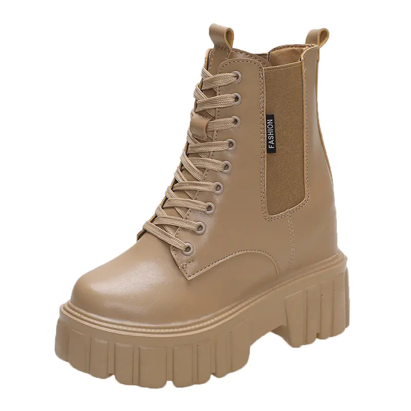 Platform Martin Lace Up Biker Boots