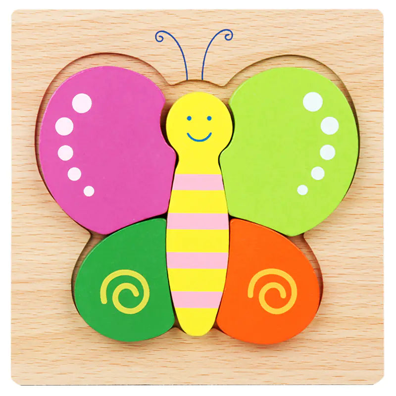 3D Wooden Puzzle Educational Toy for Kids (Wholesale) - FkriTigrinya