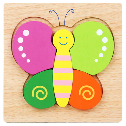 3D Wooden Puzzle Educational Toy for Kids (Wholesale) - FkriTigrinya
