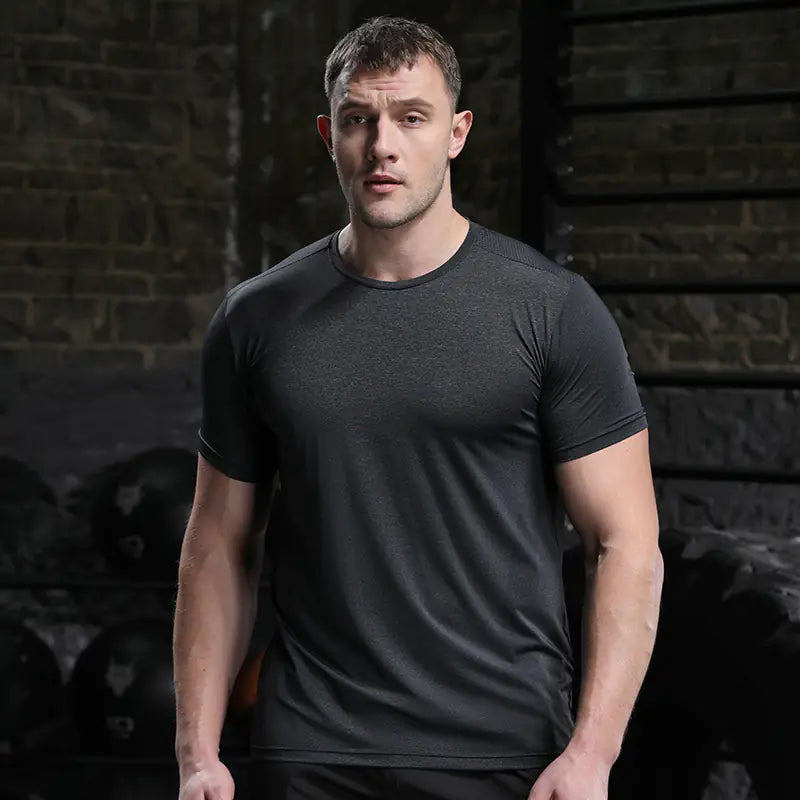 Men's Quick-Dry Short Sleeve Sports T-Shirt for Summer sizes from XS to 5XL