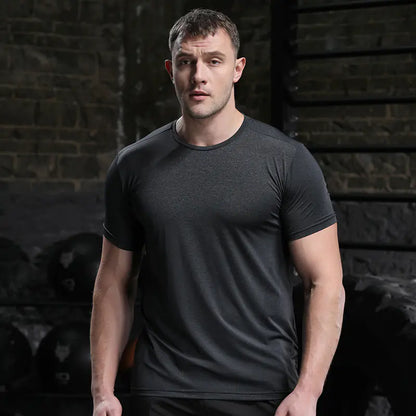 Men's Quick-Dry Short Sleeve Sports T-Shirt for Summer sizes from XS to 5XL
