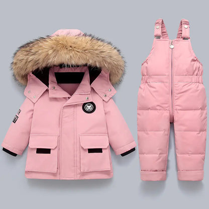Children's Down Jacket Set for Ages 1-5 (2 Pieces)