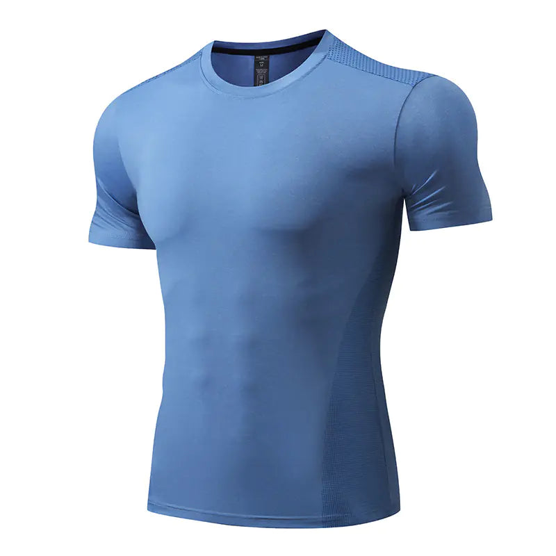 Men's Quick-Dry Short Sleeve Sports T-Shirt for Summer sizes from XS to 5XL