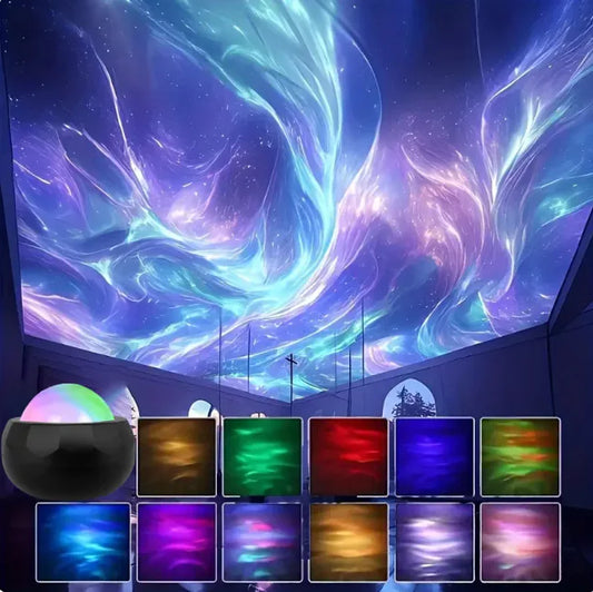 LED Night Lamp – Water Projection Ambience Light
