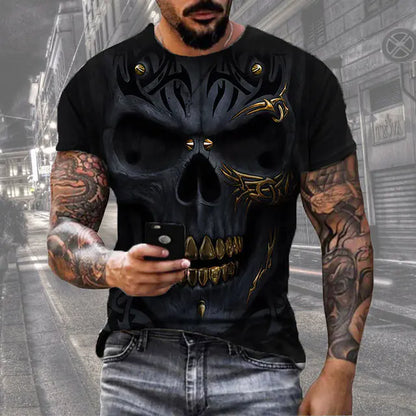 3D Printed Casual Men's T-Shirt - Everyday Scene