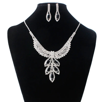 Bridal Jewelry Set - Korean Style Necklace & Earrings