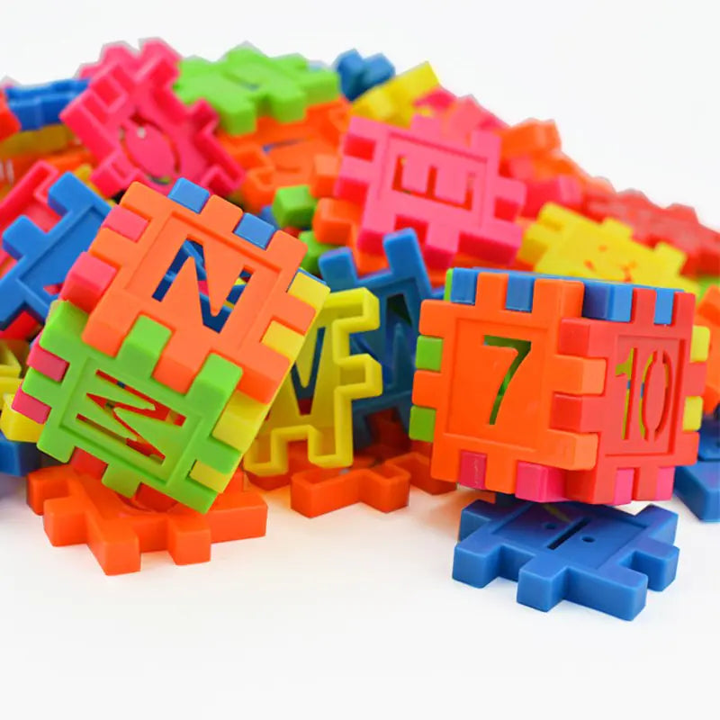 Educational Plastic Building Block Toy Set for Kids - FkriTigrinya