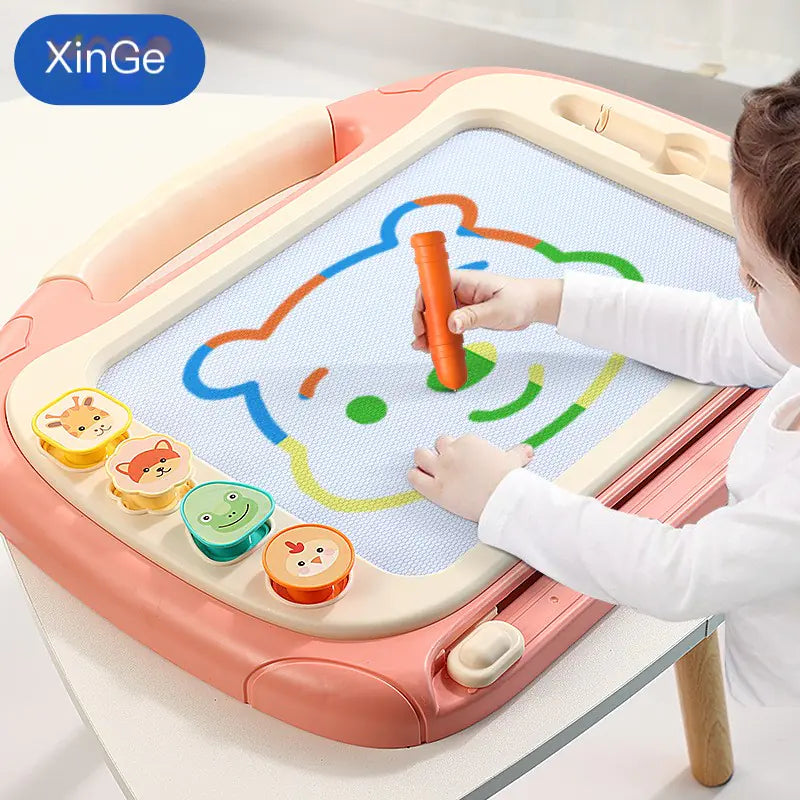 Magnetic Drawing Board for Kids - Large Art Table - FkriTigrinya