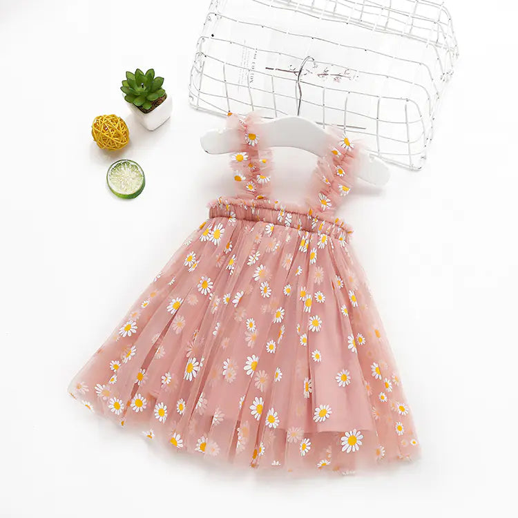 Zomerjurk voor Meisjes – Prinsessenstijl met Borduursels