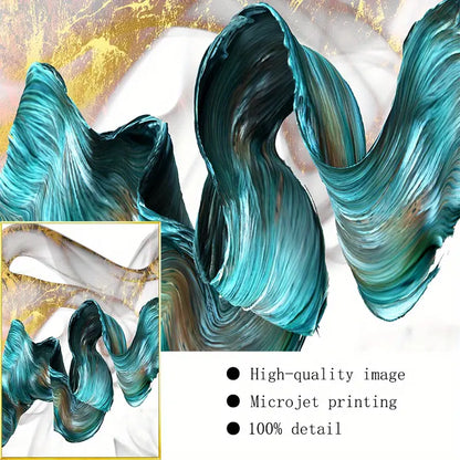 3pcs Abstract Blue Ribbon Canvas Art for Home Decor  living room, bedroom, or study,