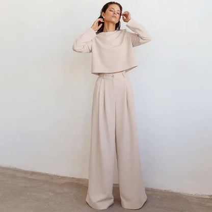 Autumn New Women's Casual Two-Piece Set Outfit