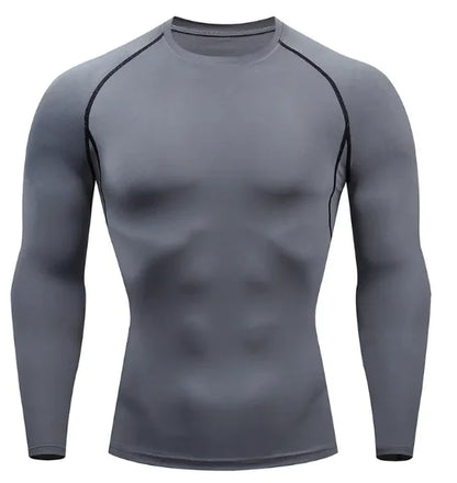 Men's Stretch Fit Long-Sleeve Sports Shirt