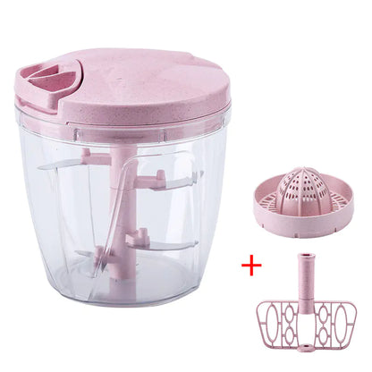 Multi-Function Hand-Pulled Meat Grinder & Juicer 900ml