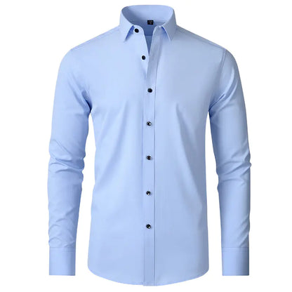 Men's Wrinkle-Resistant Stretch Dress Shirt (Thin Fit)