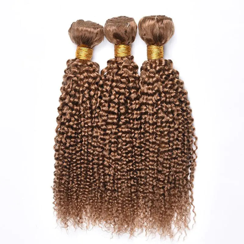 Brazilian Kinky Curly Wave Human Hair Wig – 100% Echt Haar – Kleur 27#