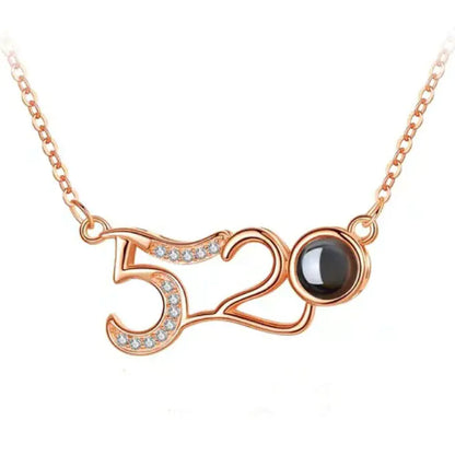 100 Languages "I Love You" Projection Necklace