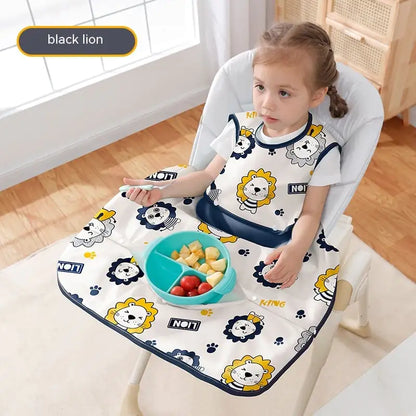 Detachable Water-Resistant Baby Dining Chair Bib  aged 6 to 36 months.
