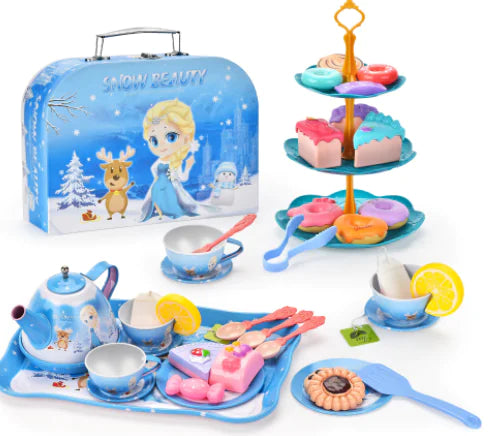 Girls Play House Simulation Dessert & Tea Toy Set - FkriTigrinya